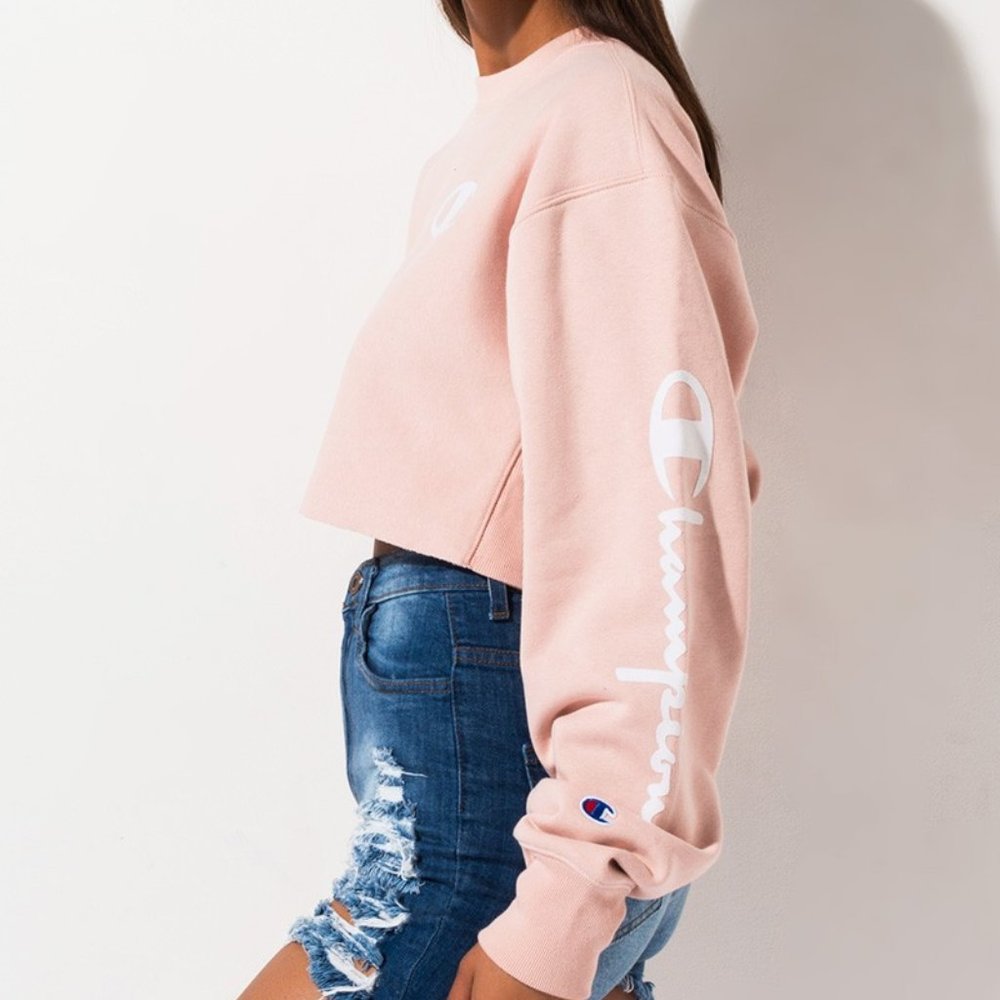 Champion Womens Reverse Weave Cropped Sweatshirt - Picture 2 of 8